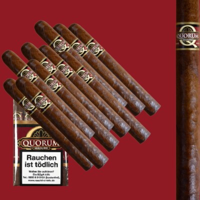 QUORUM MADURO NICARAGUA - FORMAT: DOUBLE GORDO / Bundel mit 10 Zigarren