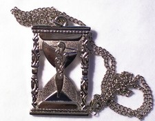  Celtic Hourglass Pendant - Polished Silver Finish - New Unactivated Geocoin