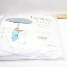 Obstal Fitted Round Tablecloth White 45" - 59"