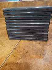 10 Standard 14mm Black Quad 4 Disc DVD Cases with Double Sided Flip