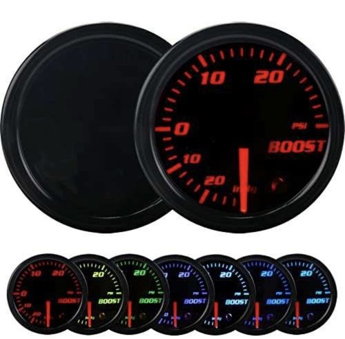 52mm Digital Boost Gauge Tinted 7 Color 0-30 PSI Pressure Turbo Meter 2" - Picture 1 of 4