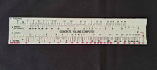 CONCRETE VOLUME CALCULATOR SLIDE RULE