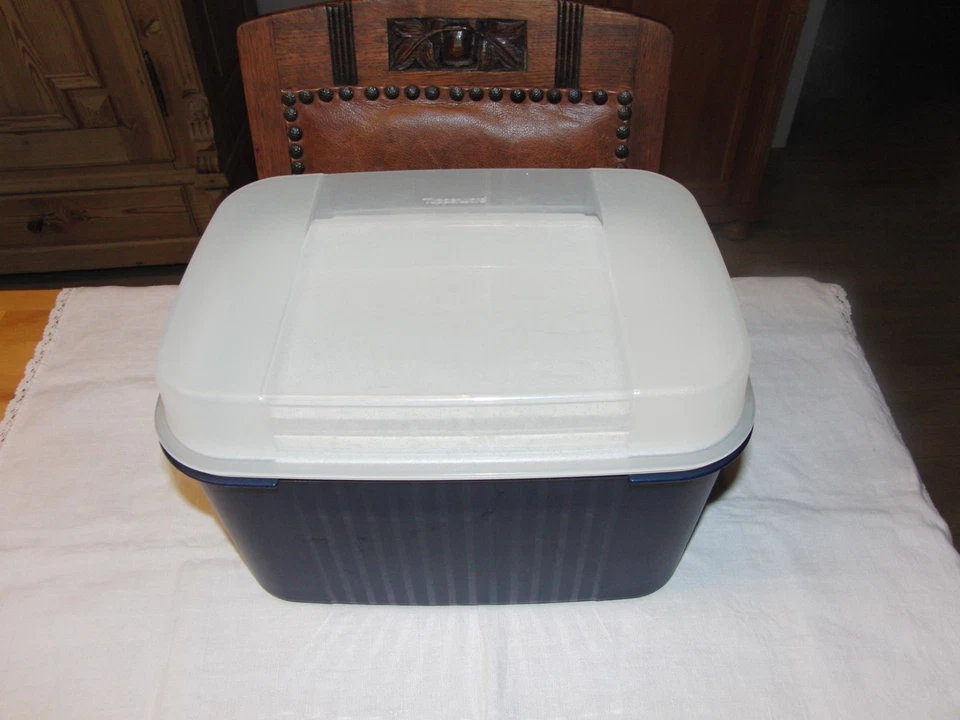 Tupperware Schatzkiste Schatztruhe  blau 7,3l mit Einsatz - Bild 2 von 4