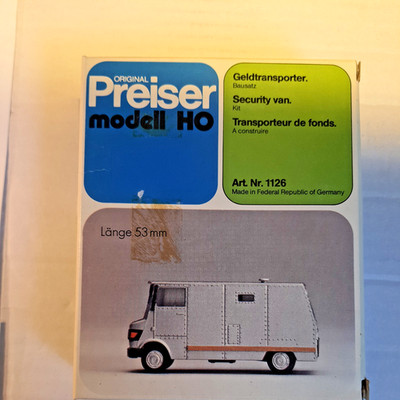 preiser bausatz 1:87 - Geldtransporter Art.Nr.1126 in OVP