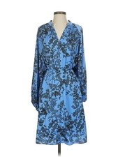 H By Halston Women Blue Casual Dress S