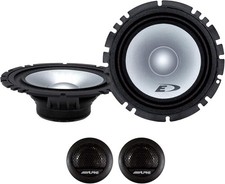Alpine 17cm 2 Way Coaxial Car Speakers 280W White Pair 45Hz To 21kHz Audio