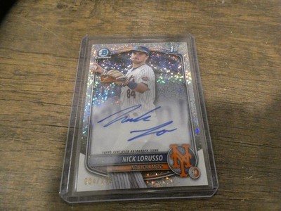 2025 Bowman Chrome Nick Lorusso 1st Bowman Speckle Refractor Auto /299