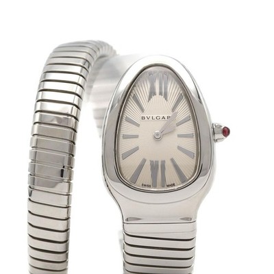 Authentic Bvlgari Serpenti Tubogas, Size S, SP35S/SP35C6 Stainless Steel.1T/...