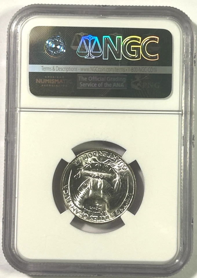 1947s Washington Silver Quarter MS65 NGC, Blast White! - Image 2 of 4