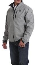 Cinch Bonded Fleece Lined Full Zip Jacket Men 2XL XXL Gray Water Resist Western