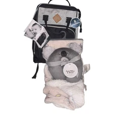 Baby Boom Mini Backpack Diaper Bag Plus Neck Pillow & Throw Gift Set New