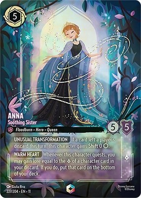 Disney Lorcana Winterspell Anna Soothing Sister Enchanted 227/204 NM