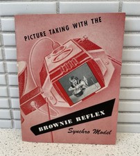 Picture Taking With The Brownie Reflex Synchro Model Vintage Kodak Manual 1940s