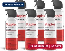 Staples Compressed Air Dusters - Canned Air for Electronics, Keyboards Office