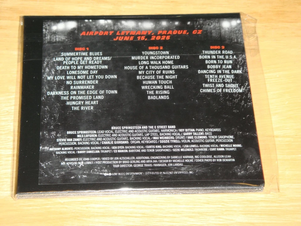 Bruce Springsteen LIVE 6/15/2025 PRAGUE CZECHIA 3CD New SUMMERTIME BLUES debut - Image 4 of 4