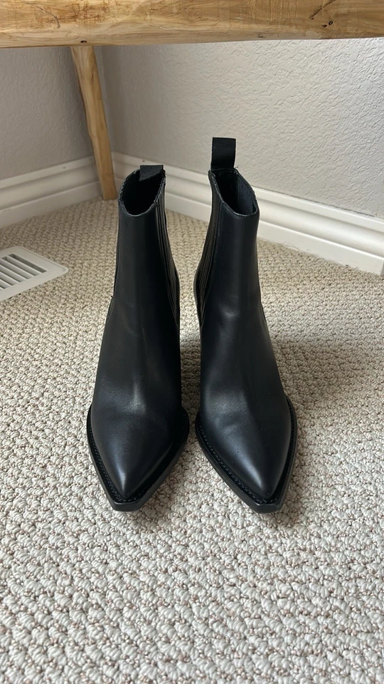 Botines elegantes de cuero negro IRO talla 38 Foto 3 de 4