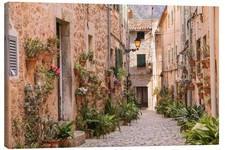 Leinwandbild Gasse in Valldemossa, Mallorca (Spanien) - Christian Müringer