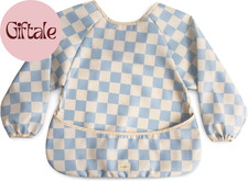 Long Sleeve Baby Bib Water Resistant Adjustable Fit