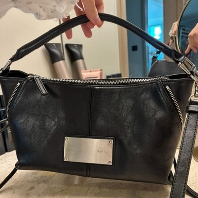 Matin Kim Side Zipper Two Way Mini Cross Bag Black