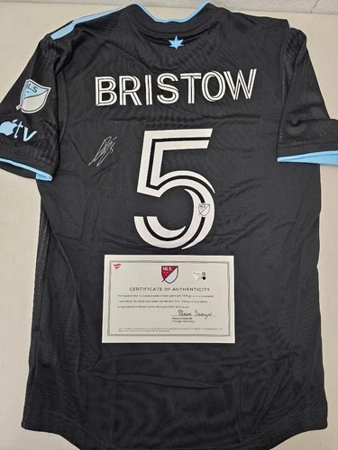 Minnesota United ETHAN BRISTOW Signed Match Game Used 2023 Season Soccer Jersey