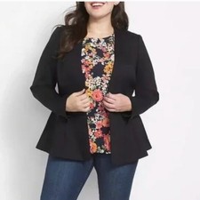 Lane Bryant Womens Size 14 Peplum Blazer Suit...