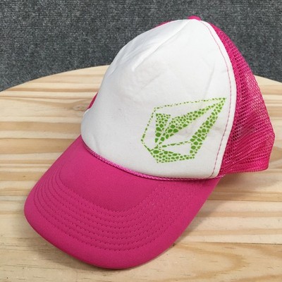 Volcom Otto Rope Hat Womens One Size Mesh Back Curved Brim Pink