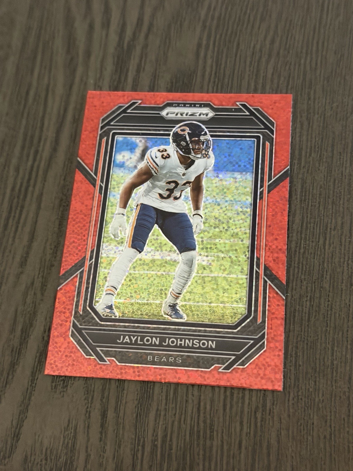 2022 Panini Prizm Red Sparkle Prizm SSP #53 JAYLON JOHNSON Football Card
