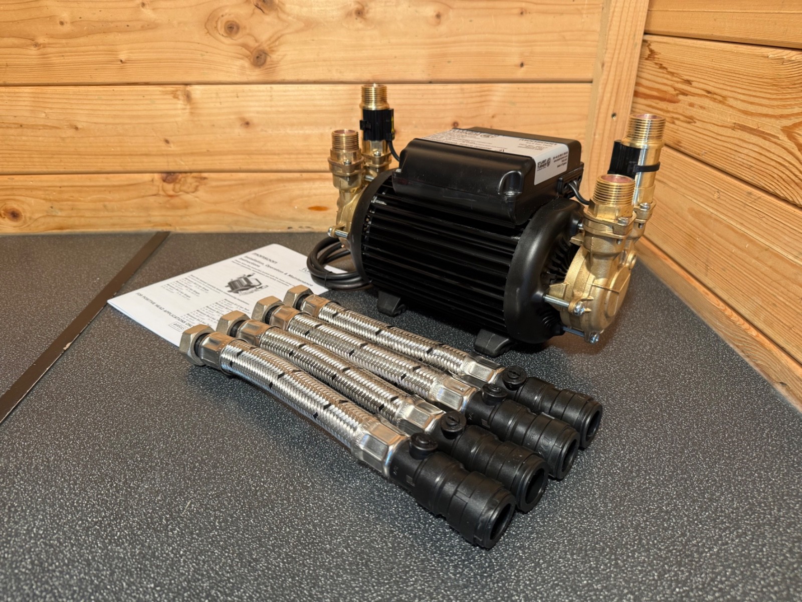SUPERB STUART TURNER MONSOON 4.0 BAR TWIN STANDARD SHOWER PUMP POSITIVE 46417 4