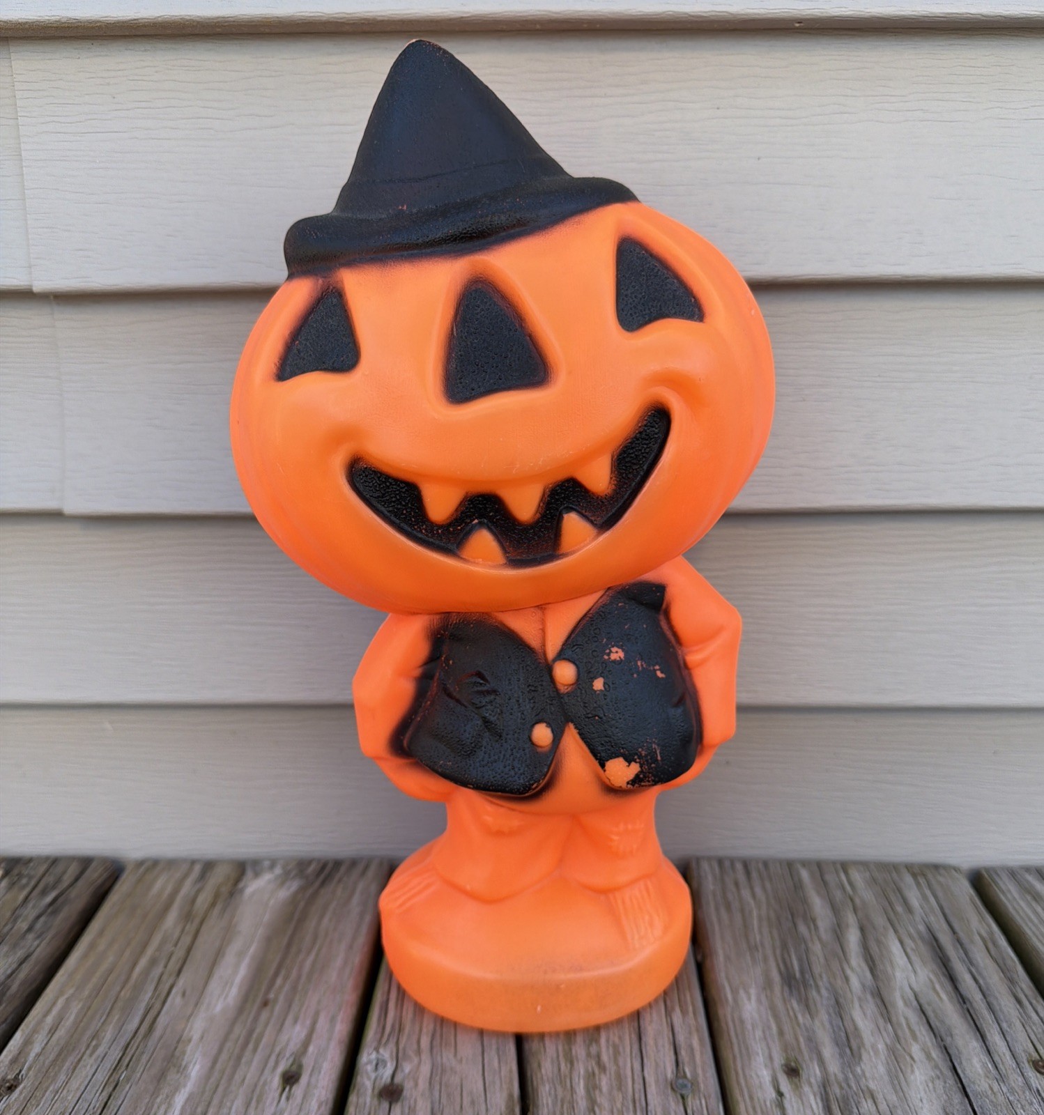 Vintage 1960’s Gregg Products Pumpkin Head Halloween Blow Mold Tested