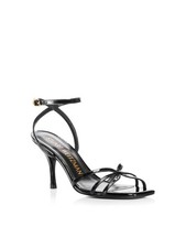 STUART WEITZMAN Womens Black Barelythere Toe Stiletto Heeled Sandal 10 B