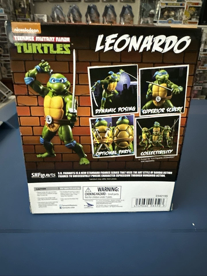 Figura de acción Bandai SH Figuarts Teenage Mutant Ninja Turtles Leonardo nueva Foto 3 de 4