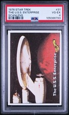 1976 STAR TREK SCANLENS - #31 THE U.S.S. ENTERPRISE - PSA 4 - RARE!! 🔥