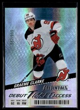 2024-25 Upper Deck Credentials Debut Ticket Access #136 Graeme Clarke /999