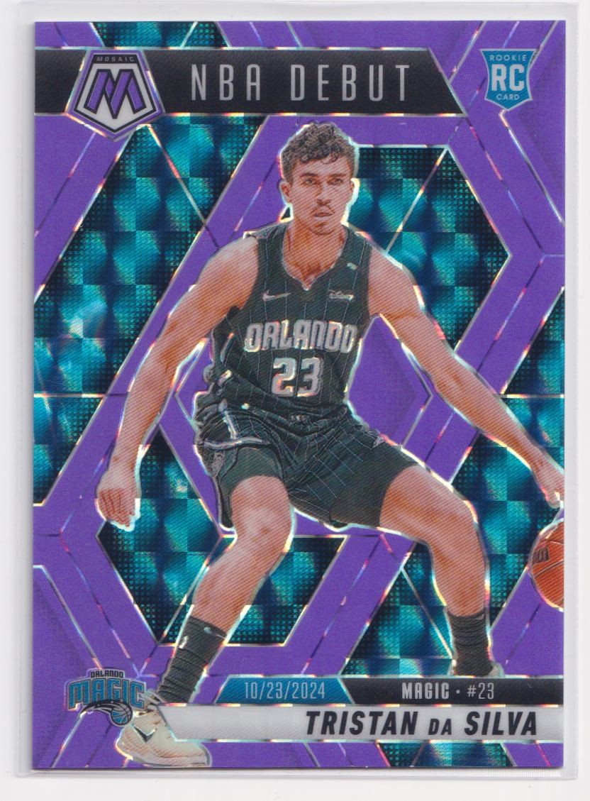 2024-25 Panini Mosaic Purple Fluorescent Prizm Tristan da Silva RC /249 #266