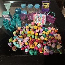 121 Pc Shopkins Food Lot Series 1-8 Chefs Rare Ultra Rare Baskets Recipes