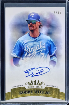 2026 Topps Tier One Retro '11 Autograph #R11ABW Bobby Witt Jr. 14/25 AUTO ROYALS