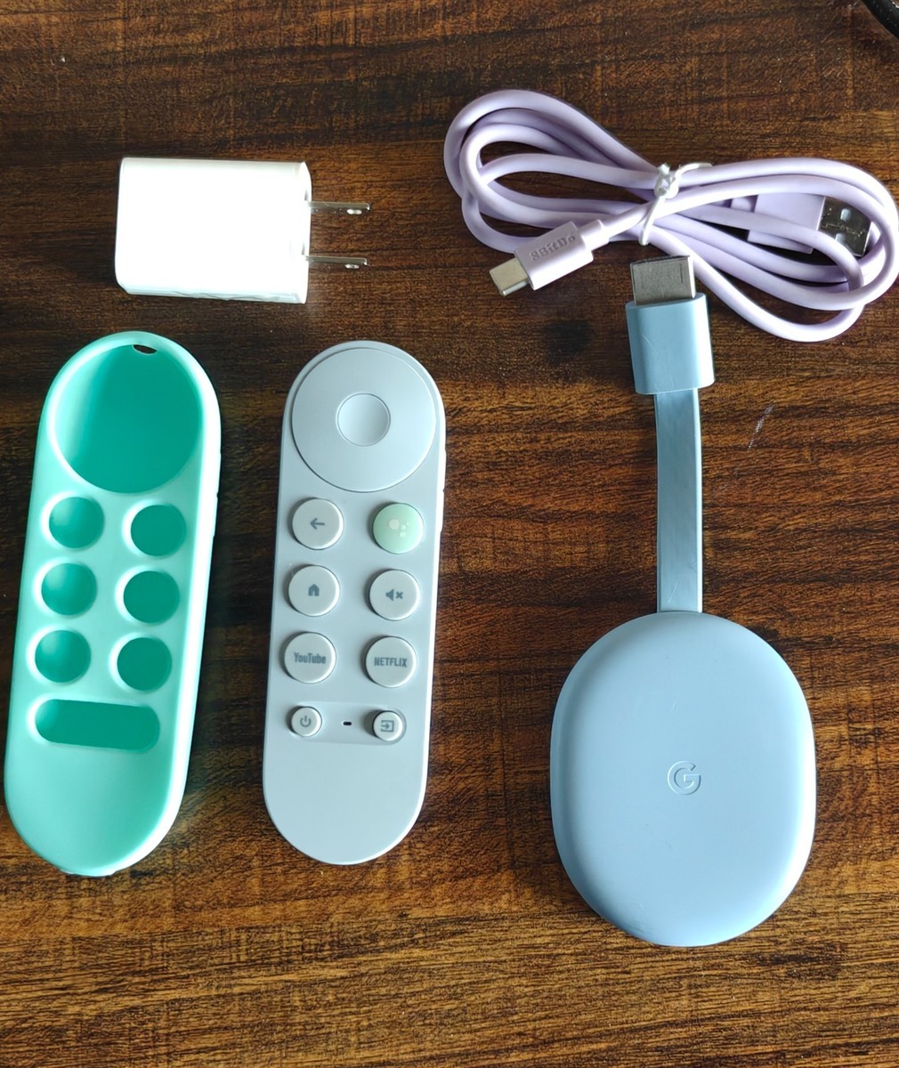 【箱付】GZRNL 4K版 Chromecast with Google TV Google Chromecast with Google TV-4K GZRNL w Remote Power & Cable