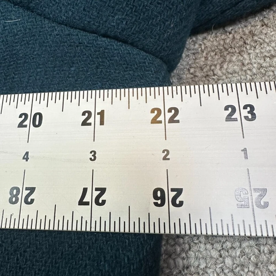 J. Crew Chateau Coat Italian Stadium Cloth Wool Green Hooded Womens Size 16 TALL - Image 2 of 4