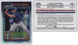 2024 Topps Chrome Update Prism Refractor Wyatt Langford #USC35 Rookie RC