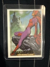 Scarlet Witch 2024 SkyBox Marvel Masterpieces 92 Platinum #47 Leather