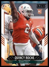 2021 Score Base Quincy Roche RC Miami Hurricanes 357