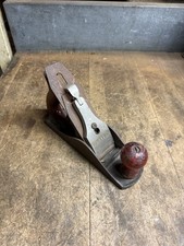 Vintage Old Shelton No 4 Hand Block Plane Metal Wood Working Tool Made In USA