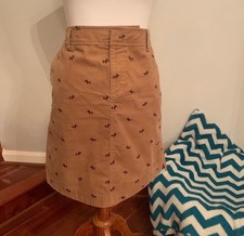 Lilly Pulitzer Embroidered Corduroy Mini Skirt Size 10