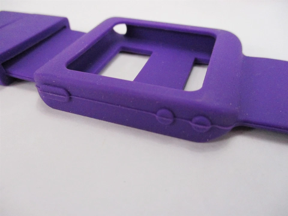 Purple Silicone Skin Watch Band Wrist Strap Cover Apple iPod Nano 6th generation - Image 4 of 4