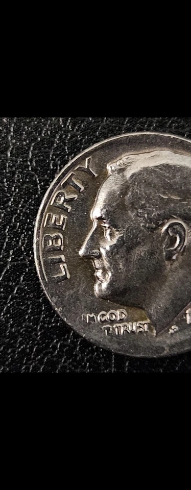 Rare Error 1985 D Roosevelt Silver Dime Coin - Image 2 of 4