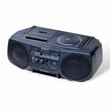 Sony CFD-V30 Cassette CD Player Radio Mega Bass Fully Tested Works 23