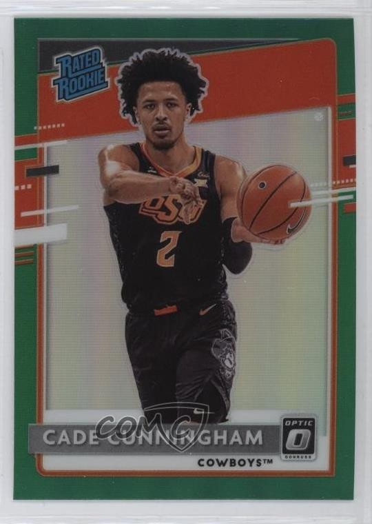 2021-22 Panini Chronicles Draft Picks Green Cade Cunningham #201 Rookie RC 1j2