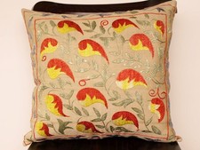 Clearance: Silk Suzani Cushion Cover CZ-183 47x44cm