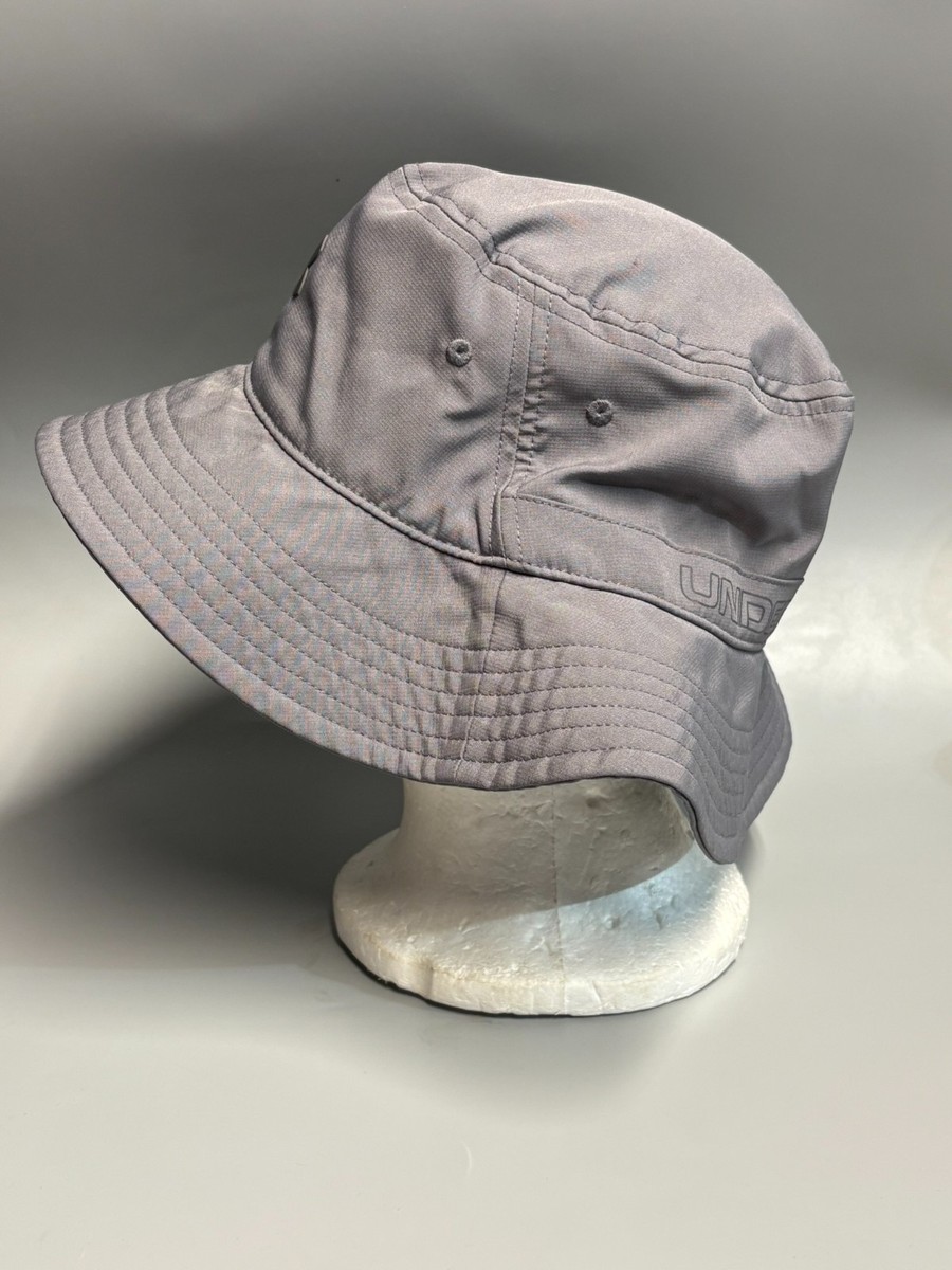 Under Armour Bucket Hat Mens One Size OSFA Fishing Sun Hat Gray