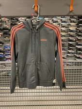 Adidas Women’s Grey Zip-up Hoodie UK Small